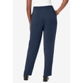 thumbnail image 3 of Jessica London Women's Plus Size Stretch Knit Elastic Pull-On Straight Leg Pants Trousers, 3 of 5