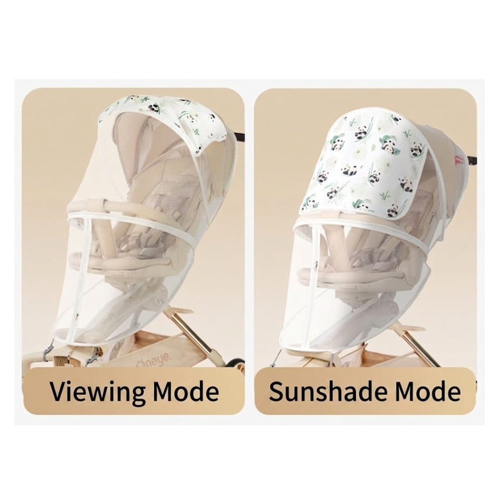 bingyu Universal Baby Stroller Mosquito Net, Full Coverage Zipper Bug Net with Sunshade, Foldable Portable for Strollers, Wagon & Pushchair