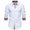 White, variant on Men's Classic Patchwork Collar Shirt - Long Sleeve Button Down Dress Shirt with Solid Color Options, Office & Dinner Party