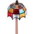 Mini dollhouse floor tiffany lamp, LED miniature lighting for dolls