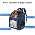 thumbnail image 3 of A Expandable Pet Carrier Backpack for Cats, Dogs and Small Animals, Portable Pet Travel Carrier, Super Ventilated Design, Airline Approved, Ideal for Traveling/Hiking/Camping, 3 of 7