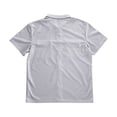 thumbnail image 6 of SAWOBUUN Men's Texture Zip Front Jacket Short Sleeve Collared Sport Top Casual Athletic Outerwear, 6 of 7
