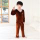 thumbnail image 1 of Conjunto de Pijamas de terciopelo Coral para niños y niñas, ropa de dormir cálida de franela de manga larga para el hogar, Navidad, Año Nuevo, Invierno, 1 of 4