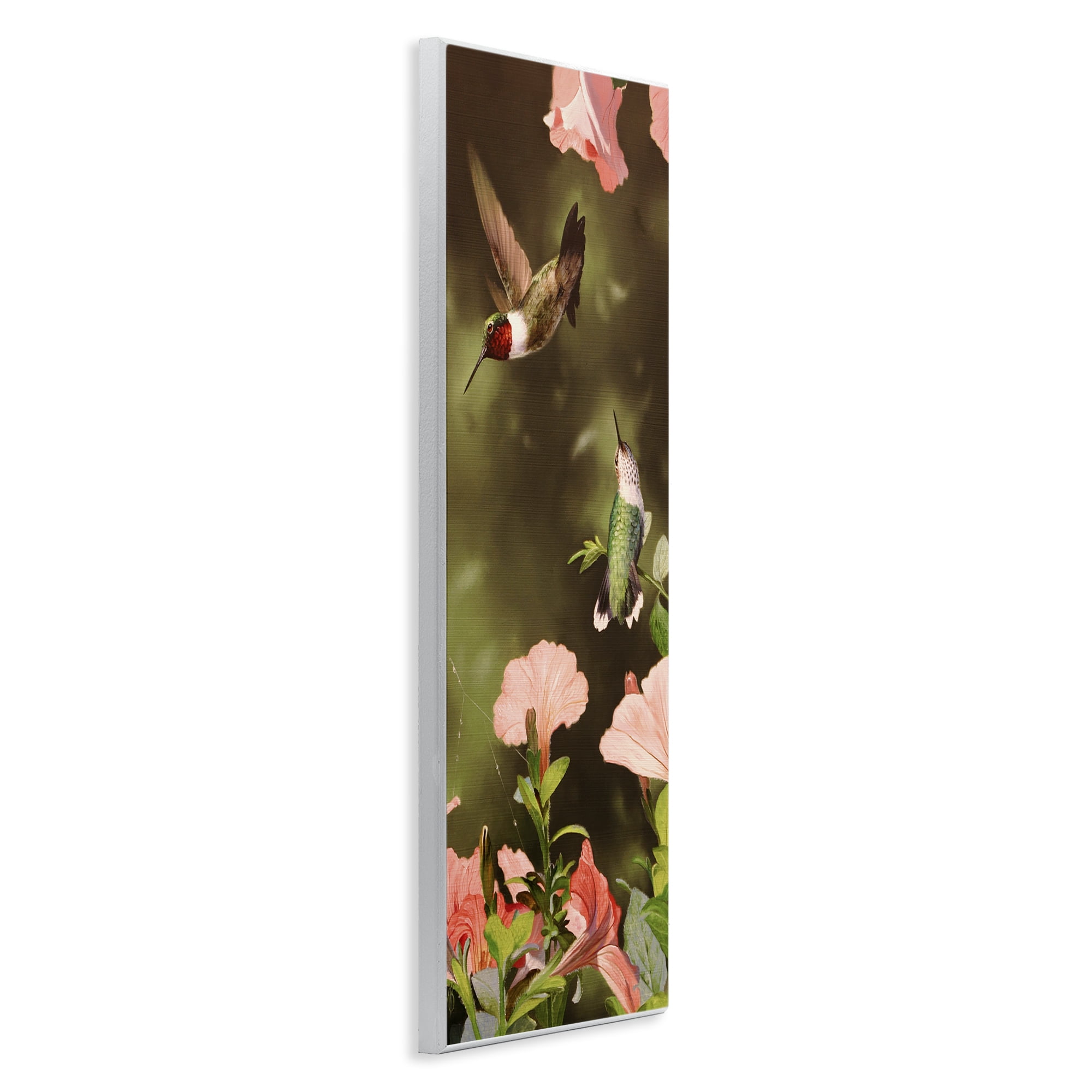 Stupell Industries Two Fluttering Hummingbirds Animals Photography Unframed Art Print Wall Art, 7 x 17