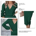 thumbnail image 5 of Vestido de punto, vestido largo para mujer, vestido largo elegante, vestido con dobladillo con abertura, el mejor de su clase, 5 of 5