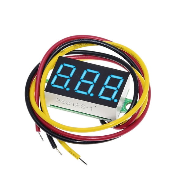 T-HOTLYST Efficient 0.36 Inch Voltages Reader Voltages Measurement with Clear Display for Monitoring Voltages In Car & Motorcycles