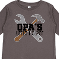 thumbnail image 4 of Inktastic Opa Little Helper Grandkid Gift Boys Long Sleeve Toddler T-Shirt, 4 of 5
