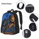 thumbnail image 3 of Balery Starry Night Charging Dinosaur Mochila escolar 3 en 1 para niños: mochila resistente con lonchera térmica y estuche para lápices. Mochila escolar para niños y niñas., 3 of 7
