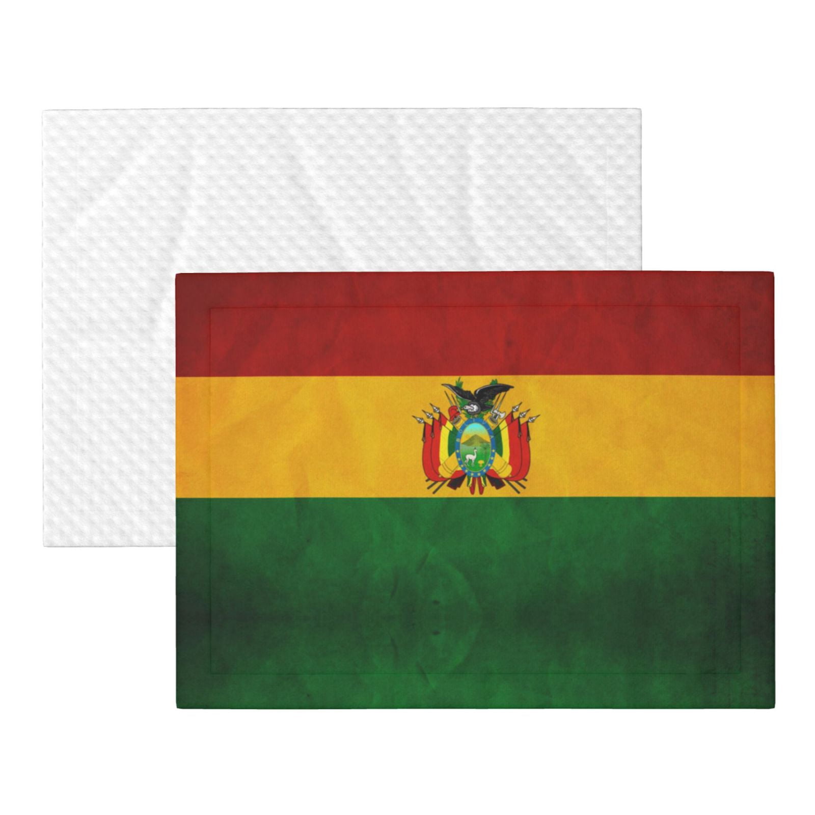 Vintage Bolivian Flag Dog Blanket Soft Warm Flannel Cat Blanket Great Pet Throw for Cats Puppy Small Medium Large Dog