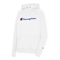 thumbnail image 1 of Champion Womens Powerblend Fleece Pullover Hoodie, M, White, 1 of 1