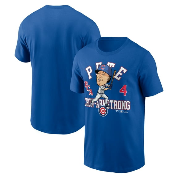 Men's Fanatics Pete Crow-Armstrong Royal Chicago Cubs Hometown Caricature T-Shirt