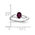 thumbnail image 2 of Primal Gold 14 Karat White Gold 6x4mm Oval Rhodolite Garnet Ring, 2 of 3