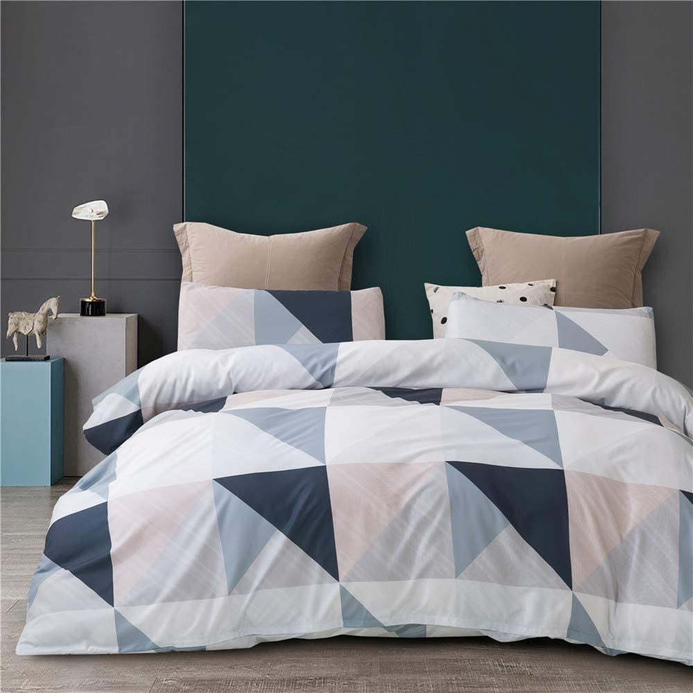 Details about   Grey Quilt Set Queen Gray Striped Triangle Pattern Printed Bedspread Coverlet, 