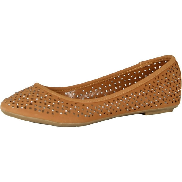 perforated ballet flats