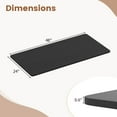 thumbnail image 3 of Costway 48" x 24" Whole Piece Table Top with Safe Rounded Corners for Home Office Desk DIY Black, 3 of 9