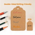 thumbnail image 4 of 500-Pack 1.8" x 1.4" Brown Kraft Price Tags with String - 250 GSM Writeable Tags for Gift Bags, Small Business, Clothing, Jewelry, Garage/Yard Sales & Inventory, 4 of 5