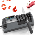 thumbnail image 1 of Electric Knife Sharpener,5in1 Multifunctional 3-Speed Variable Professional Knife Sharpener with Screen for Straight(US), 1 of 7