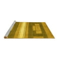 thumbnail image 2 of Ahgly Company Machine Washable Indoor Rectangle Abstract Yellow Modern Area Rugs, 8' x 10', 2 of 4