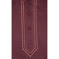 thumbnail image 4 of Cotton Dress Mens Embroidered Short Kurta Shirt India Clothes (Maroon, 3XL), 4 of 5