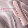 thumbnail image 6 of Blush | Jaymie 9.25 Inch G Spot Clitoral Dual Stimulation Rabbit Vibrator In Pink - 10 Vibration Modes - Soft Silicone, 6 of 10