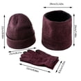 thumbnail image 3 of Cozy Winter Accessories Set Knitted Cap Scarf Gloves Bundle for Family Ideal Gift for Christmas Holiday Season Scarf a Hat Gloves, 3 of 4