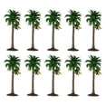 thumbnail image 4 of KLKCMS 10X Model Trees Tree Coconut Palm Park Rainforest Scenery Dioramas H 6cm, 4 of 9
