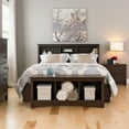 thumbnail image 3 of Prepac Fremont Espresso Full/Queen Bookcase Headboard, 3 of 5