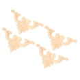 thumbnail image 3 of Oubit Applique Sculptée, 4 Pcs Applique en Bois de Caoutchouc Coin Sculpté Performance Fiable, 3 of 9