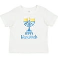 thumbnail image 3 of Inktastic Happy Hanukkah with Blue Menorah Boys or Girls Baby T-Shirt, 3 of 5