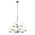 thumbnail image 2 of 43924NI Kichler Lighting Joelson - 9 Light 2-Tier Chandelier - with Transitional inspirations - 33 inches tall by 32 inches wide-Brushed Nickel, 2 of 2