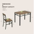 thumbnail image 2 of Aukfa Dining Table Set for 4, Wood Kitchen Table with Dinning Chair for Small Space, Brown, 2 of 7