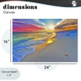 thumbnail image 4 of Stupell Industries Tropical Prismatic Rainbow Sunset Beach Canvas Art, 24 x 16, by Eszra Tanner, 4 of 8
