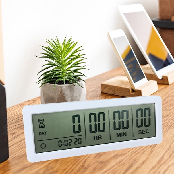 Temporizador de cuenta de regresiva perfecl Reloj LCD Recordatorio de Reloj despertador