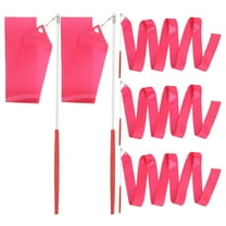 5 Pcs Twirler Children's Gymnastics Ribbons Student 200.00X30.50X0.70CM Rosy