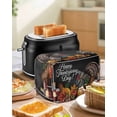 thumbnail image 4 of Thanksgiving Turkey Toaster Cover 2 Slice, Small Kitchen Appliance Covers, Fall Maple Leaf Black Toaster Oven Cover with Loop, Bread Machine Cover Polyester Dust Cover Protection, 4 of 4