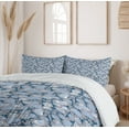 thumbnail image 6 of Ambesonne Botanical Duvet Cover Sets, Pastel Flourishing Petals, 2-Queen, Dimgray Pale Blue, 6 of 7