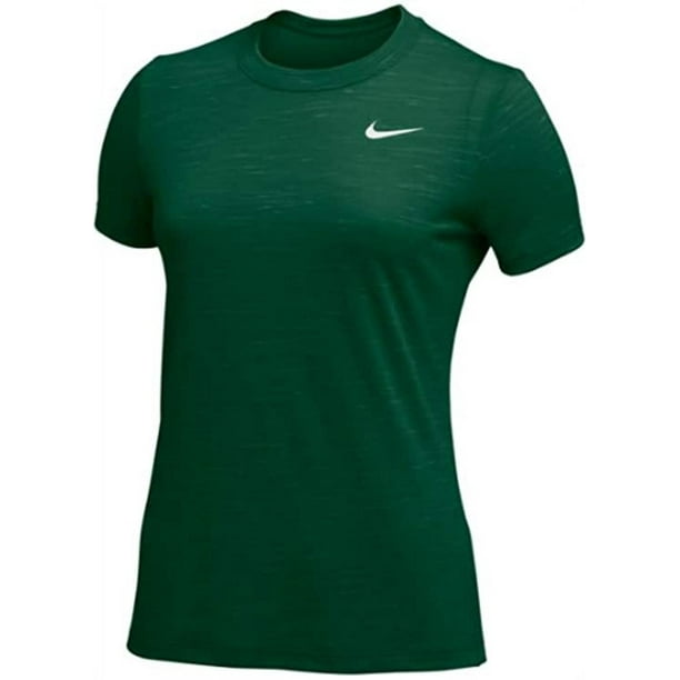 Nike Legend Veneer Women's Dri-Fit Crewneck Fitness T-Shirt Tee (Green ...
