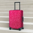 thumbnail image 6 of Hirioo Rose Red Glitter for Elasticity Suitcase Cover (No luggage Included) Durable Luggage Protector Fits 18-32 Inch Luggage-X-Large, 6 of 7