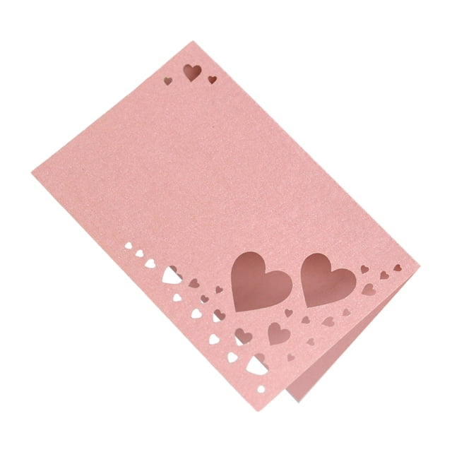 relayinert 1/2/3/5 50pcs Paper Display Guests Names In Style With Wedding Name Cards Good Decoration Elegant Durable pink 1 Pc