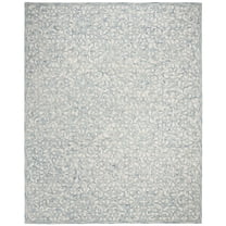 SAFAVIEH Martha Stewart Trace Floral Area Rug, Blue/Ivory, 8' x 10'