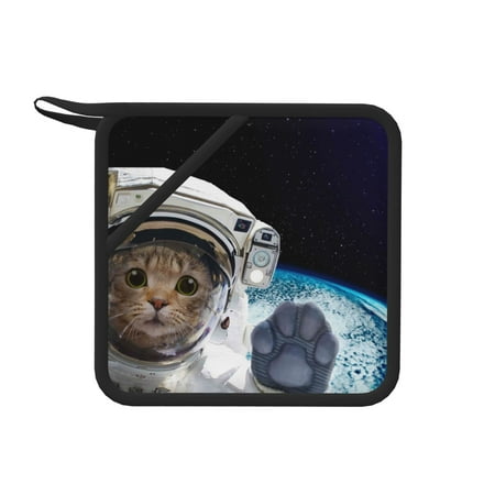 

Lukts Cat Astronaut for Silicone Anti-hot Mats - Heat Resistant for Kitchen Counter Dish Drying Mat Silicone Trivets Hot Pads for Kitchen Counter