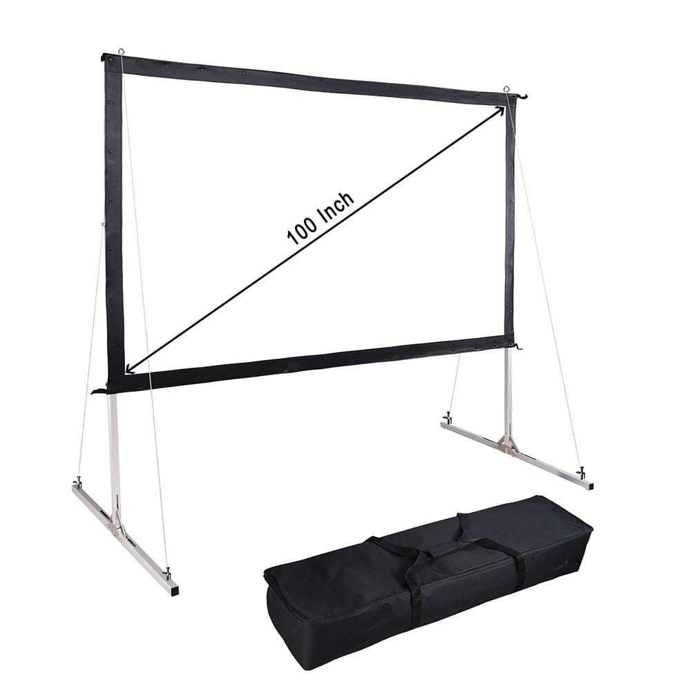 Instahibit Portable Fast Folding Projector Screen 169 HD with Stand