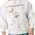 thumbnail image 5 of URMAGIC Toddler Girl Boy Long-sleeved Crew-neck Pullover Cute Printed Top Kids Hoodie Sweatshirt, 5 of 12