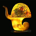 thumbnail image 2 of ORUYROP Creative Painting Glass Resin Mushroom Table Lamp, 5.9 Inch Stained Glass Mushroom Mini Plant Night Light, Bohemian Resin Decorative Bedside Lamp for Bedroom Living Room Home Gift (Col, 2 of 6
