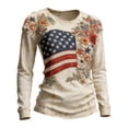 thumbnail image 4 of NMMUED 250 Anniversary USA Shirt American Flag Shirt 1776–2026 Patriotic Shirt Spring Patriotic Shirts Apparel Graphic Tee Flag Print 4th of July Shirts Beige M, 4 of 4