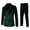 dark green, variant on TIMIFIS Mens Suits 2 Piece Slim Fit Casual One Button Solid Suits for Mens Business Wedding Party Jacket Blazer & Pants SetFall