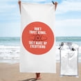 thumbnail image 1 of Nunca confíes en un átomo, ellos lo componen todo Toalla de playa Toallas de baño de microfibra Manta de playa suave para desfiles Natación Yoga Mujeres Hombres, 1 of 4