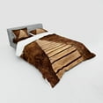 thumbnail image 3 of Ambesonne Forest Bedding Set 3 Pcs, Wooden Path Adventure, Twin XL, Brown Green, 3 of 3