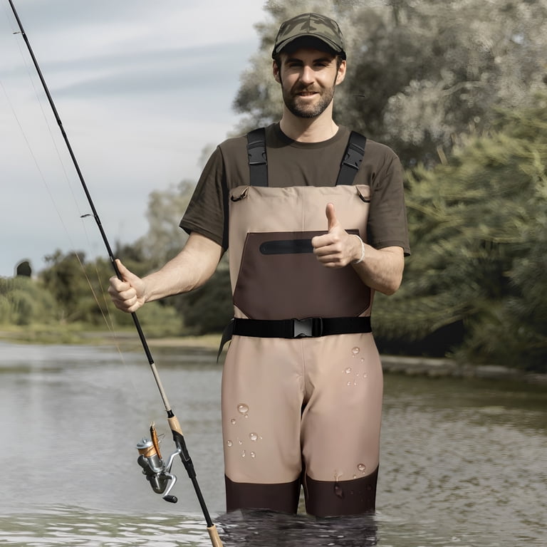 3-Ply Nylon/PVC Fishing Hunting Waterproof Chest Waders w/Boots For Men&Women S Breathable Chest Waders for Men & Women, 3-Ply Nylon/PVC  main image 3