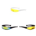 thumbnail image 1 of 3 gafas de sol s con visera estrecha, lentes de espejo unisex, accesorios de disfraces novedosos, lentes de espejo punk, gafas para cosplay Rave amarillo azul amarillo BLESIY  none, 1 of 8